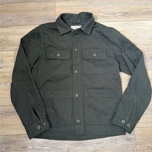 Everlane olive green cotton canvas chore coat Sz S